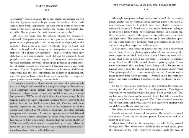 Ficheiro:Silent Invasion - The Shocking Discoveries of a Ufo Researcher (1991) Pp 138-139 - by Ellen Crystall.jpg